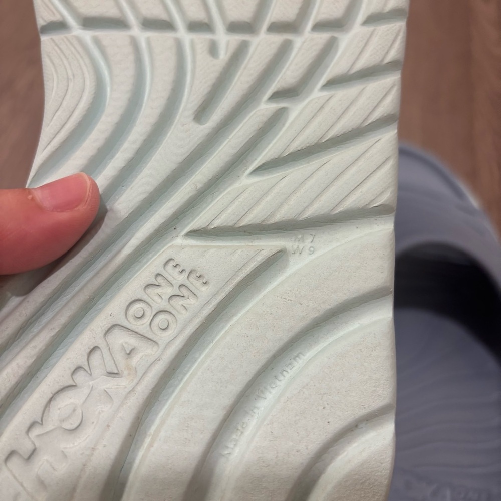 Hoka One One Ora Recovery Slides Women’s 9 Light Blue Slip On Sandals - Picture 8 of 8